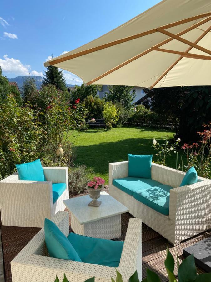 Charmantes Garten-Apartment: Erholung Im Chiemgau Unterwössen Buitenkant foto